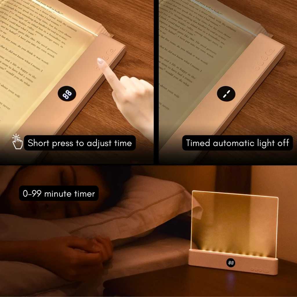 NIGHTBRIGHT - Luz de lectura LED GlowEase con brazo flexible para la cama