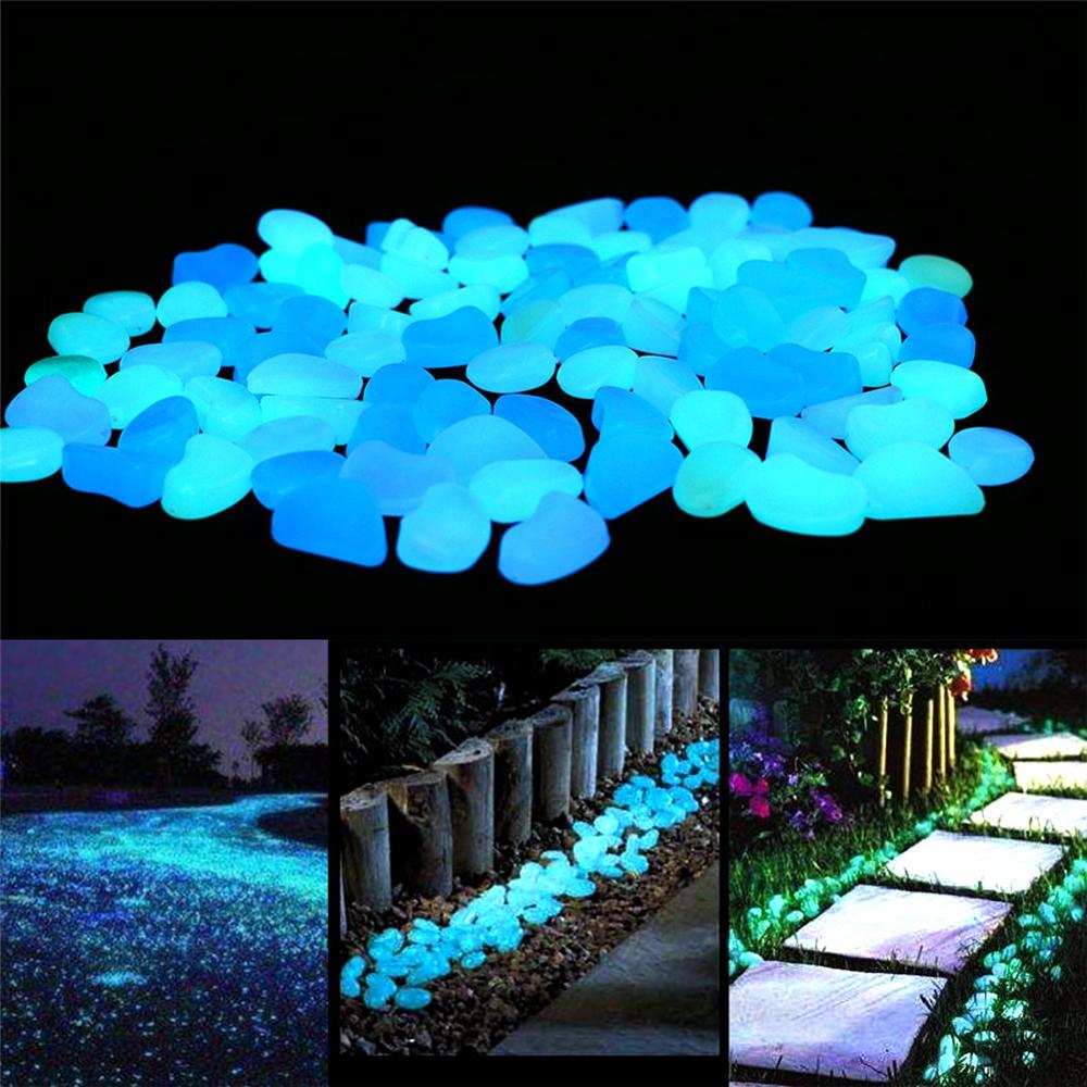 Piedras que brillan en la oscuridad - Piedra de jardín