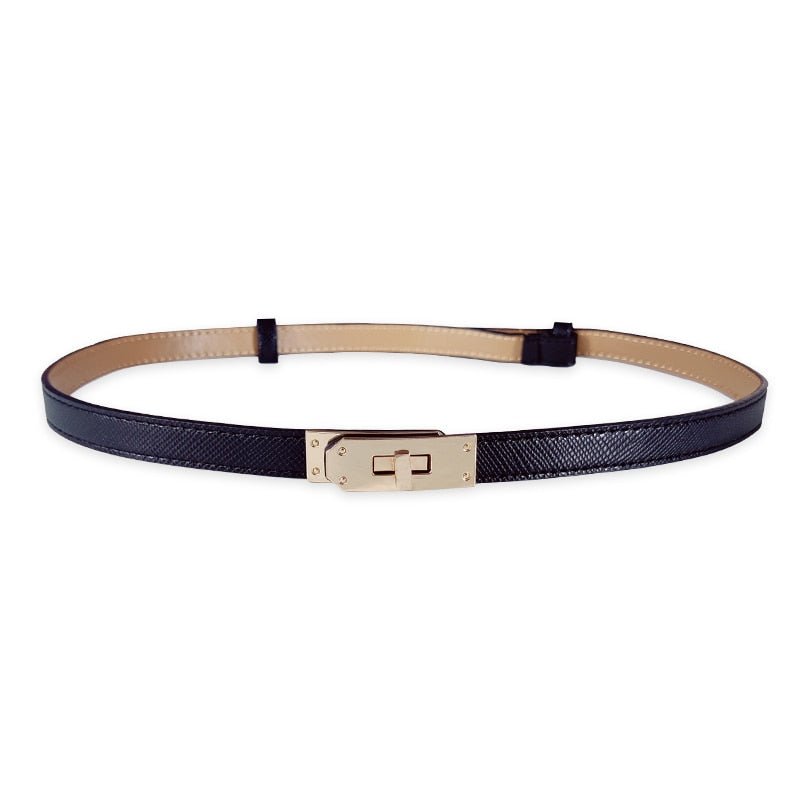 cinturón de cuero ajustable para mujeres