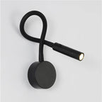 Lámpara de pared LED flexible moderna con interruptor para dormitorio y estudio - 1W/3W