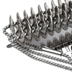 GRILLMASTER – Cepillo de BBQ de acero inoxidable sin cerdas