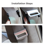 2 Piezas Clips Ajustadores de Cinturón de Seguridad para Auto