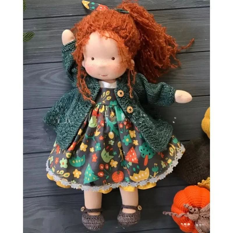 WALDOLLY - Muñeca de algodón Waldorf hecha a mano, diseñada para un juego suave, natural e imaginativo con un encanto minimalista atemporal