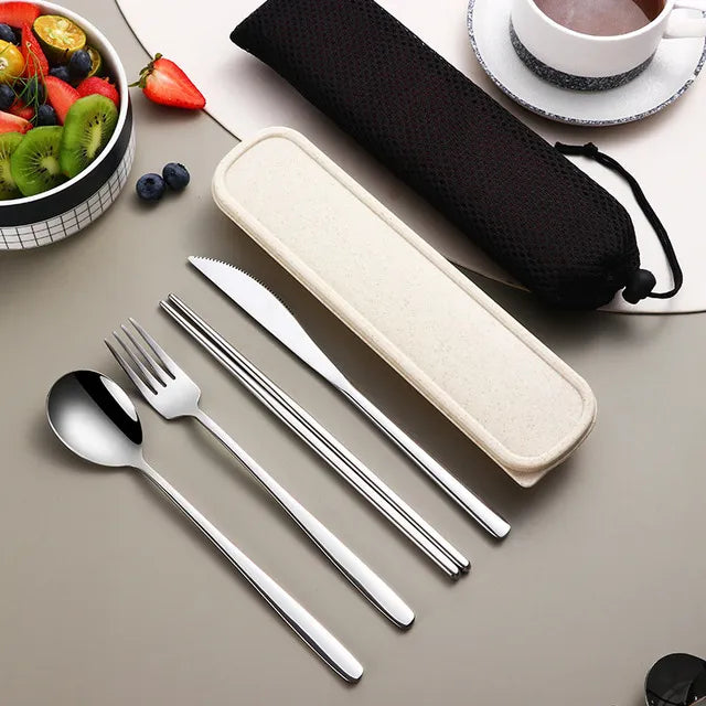 Set de cubiertos de acero inoxidable 304