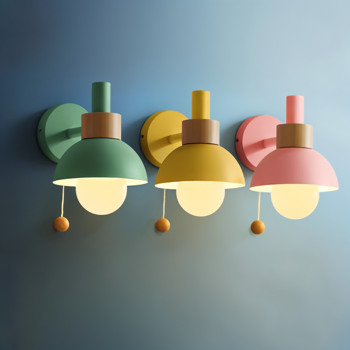Lámpara de Pared Pastel para Dormitorio y Sala de Estar