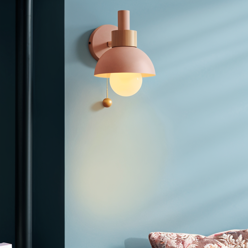 Lámpara de Pared Pastel para Dormitorio y Sala de Estar
