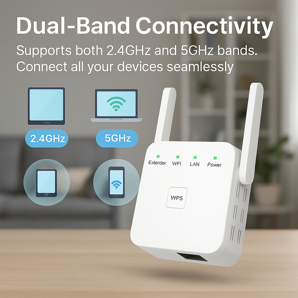 SpeedWave WiFi Amplificador – Internet Súper Rápido en Cada Habitación