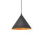 Luz colgante cónica de forma tapered de 1 luz industrial