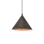 Luz colgante cónica de forma tapered de 1 luz industrial