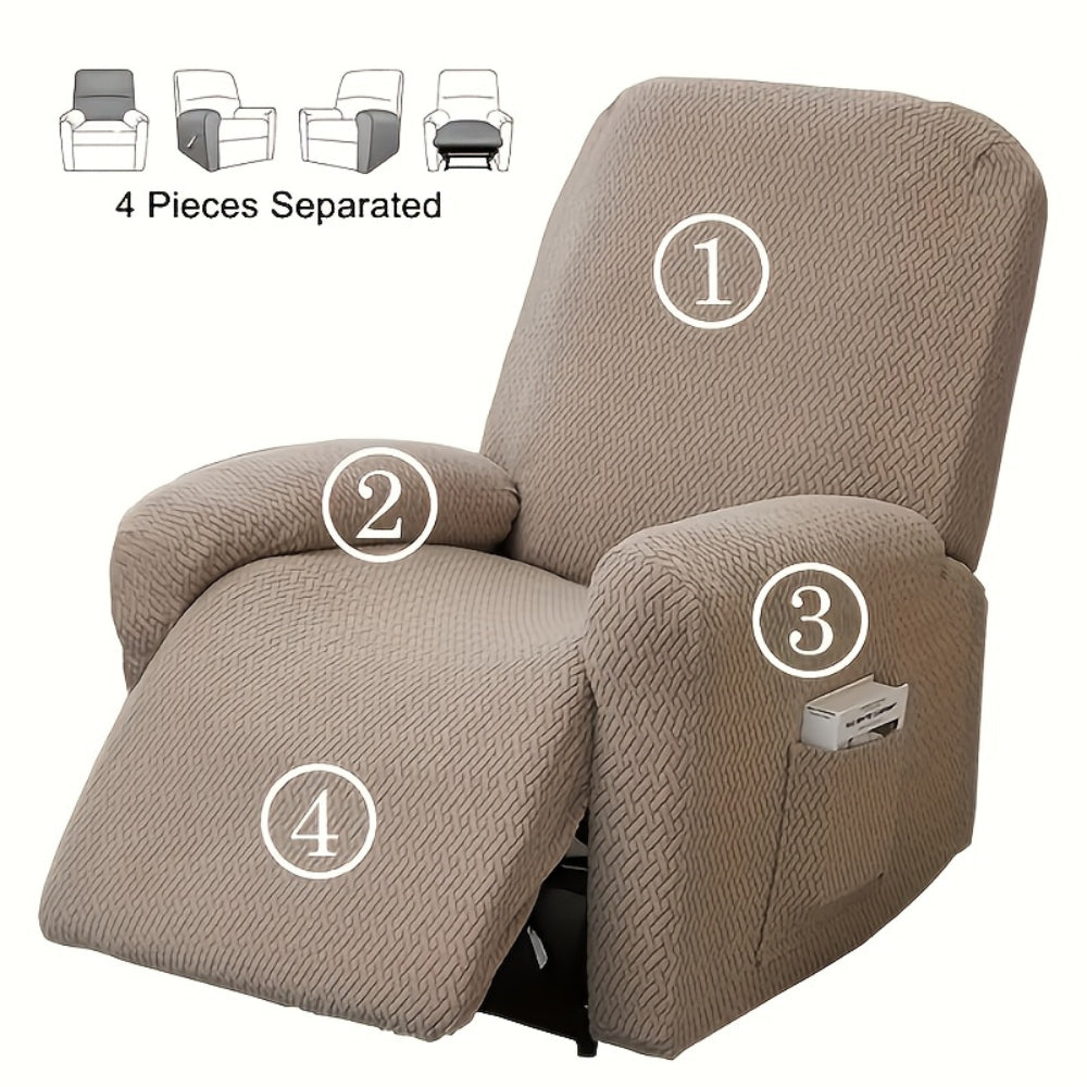 Funda de Sillón Reclinable Ajustada Juno con Bolsillo Suave