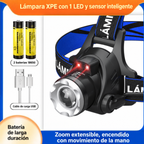 Linterna Frontal NightBeam Pro – Potente Linterna LED Recargable con Zoom y Diseño Impermeable