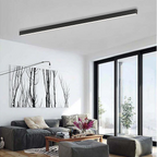 Luz Colgante/Empotrada LED Lineal - Ajustable de Tres Colores