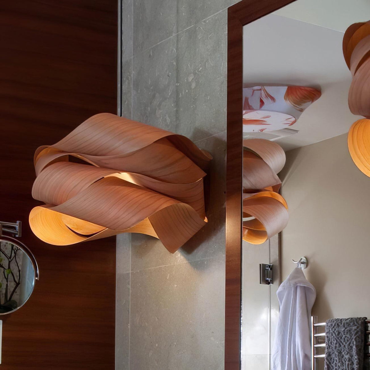 Lirado – lámpara colgante de diseño en estilo madera