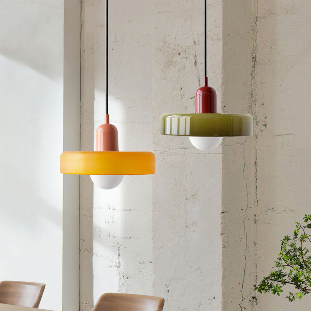 Lámpara Colgante de Vidrio Estilo Vintage Luccon