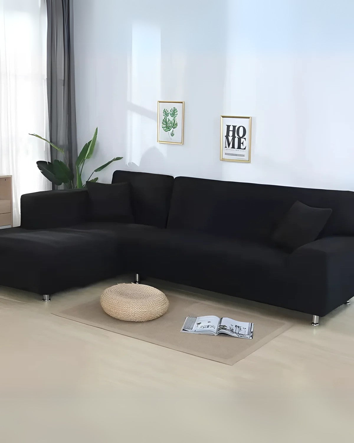 Fundas de sofá modulares elegantes con ajuste flexible para sofás esquineros y modulares