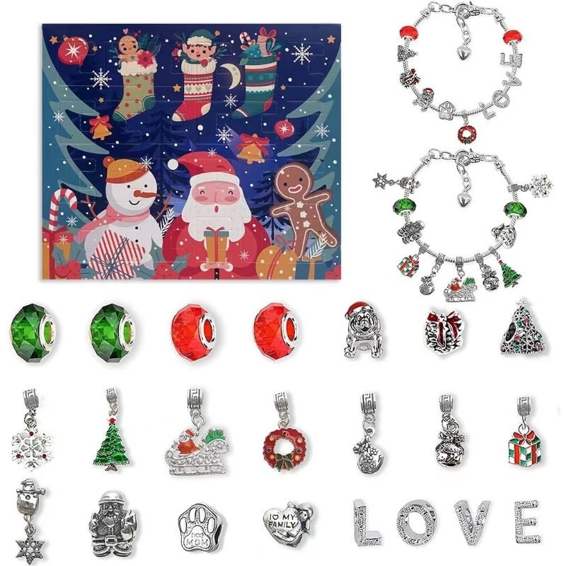 JOYBRACE – Calendario de Adviento Pulsera de Navidad DIY para 24 Días de Placer Creativo