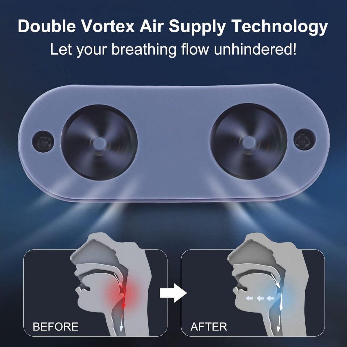 Mikroatmung – Dispositivo CPAP sin máscara para un sueño tranquilo y respiración libre