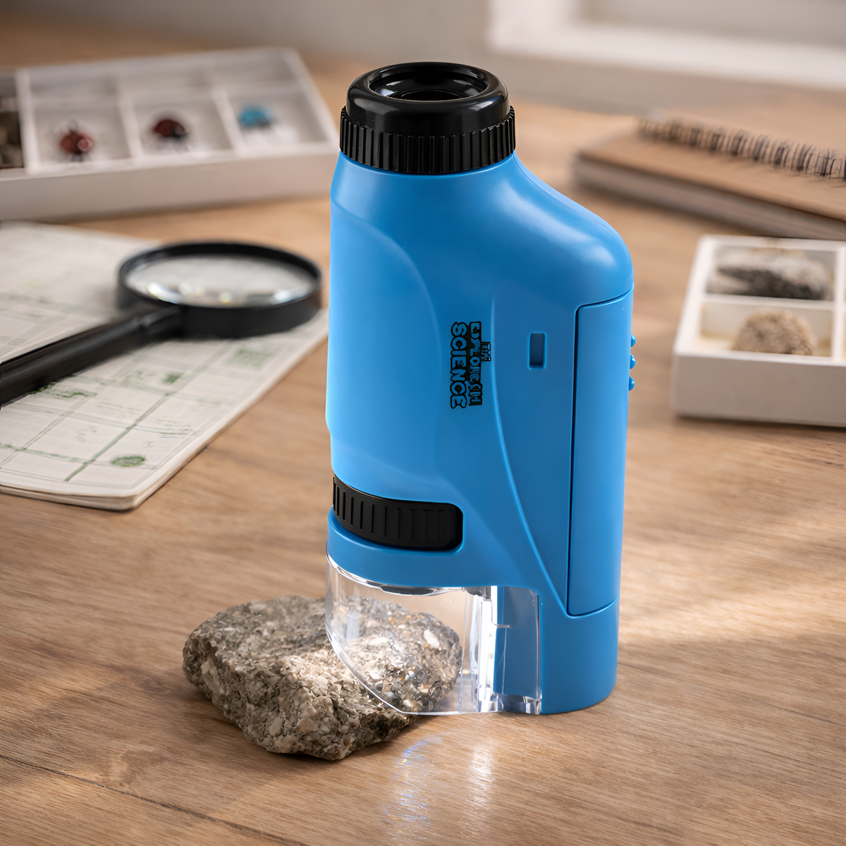 Alecia - Mini Microscopio de Mano Portátil