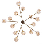 Candelabro de Burbuja de Cristal de 15 Luces de Estilo Mid-Century