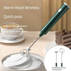 Potente Mini Batidora de Mano para Cocina y Café