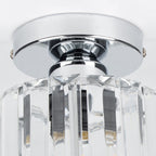 Luz de Techo de Cristal Moderno de Montaje Empotrado Negra para Pasillo