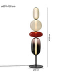 Lámpara de Pie LED Regulable Moderna - Tira Reemplazable - Negro/Brass