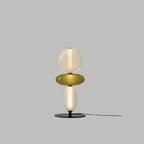 Lámpara de Pie LED Regulable Moderna - Tira Reemplazable - Negro/Brass