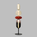 Lámpara de Pie LED Regulable Moderna - Tira Reemplazable - Negro/Brass