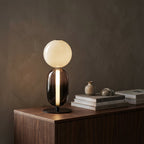Lámpara de Pie LED Regulable Moderna - Tira Reemplazable - Negro/Brass