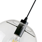 Lámpara Colgante Moderna de Vidrio Transparente