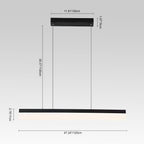 Lámparas Colgantes Led Rectangulares Modernas Minimalistas