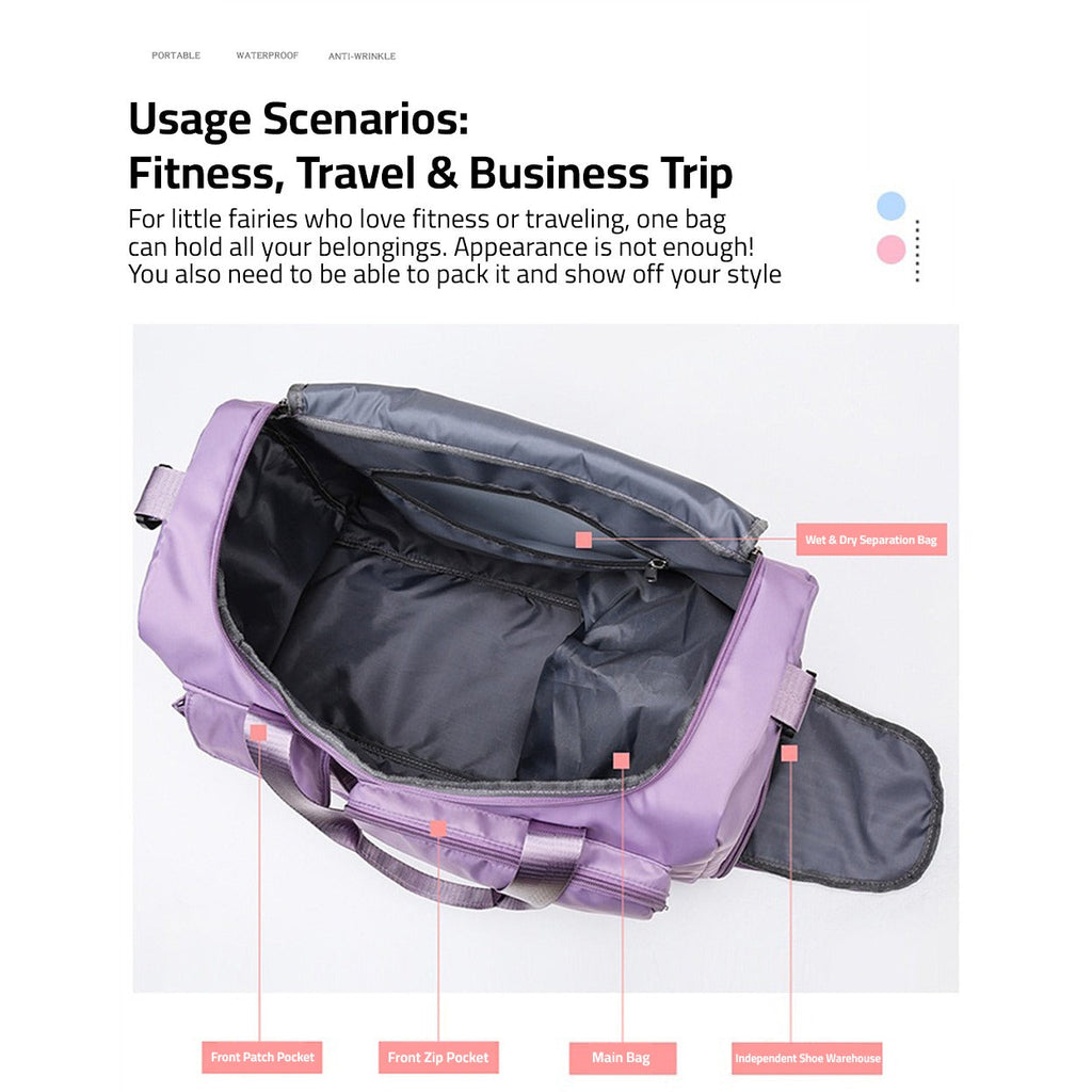 Bolsa de viaje Sport-Duffle | Varios compartimentos con compartimento para zapatos