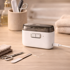 Jorvik - Cortaúñas Eléctrico 2 en 1 Recargable con Luz LED