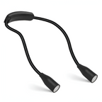 Halcyon - Lámpara LED de lectura para cuello recargable USB