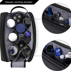 Neceser de Viaje para Hombres con Doble Cierre y Material Resistente al Agua - Negro