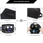 Neceser de Viaje para Hombres con Doble Cierre y Material Resistente al Agua - Negro