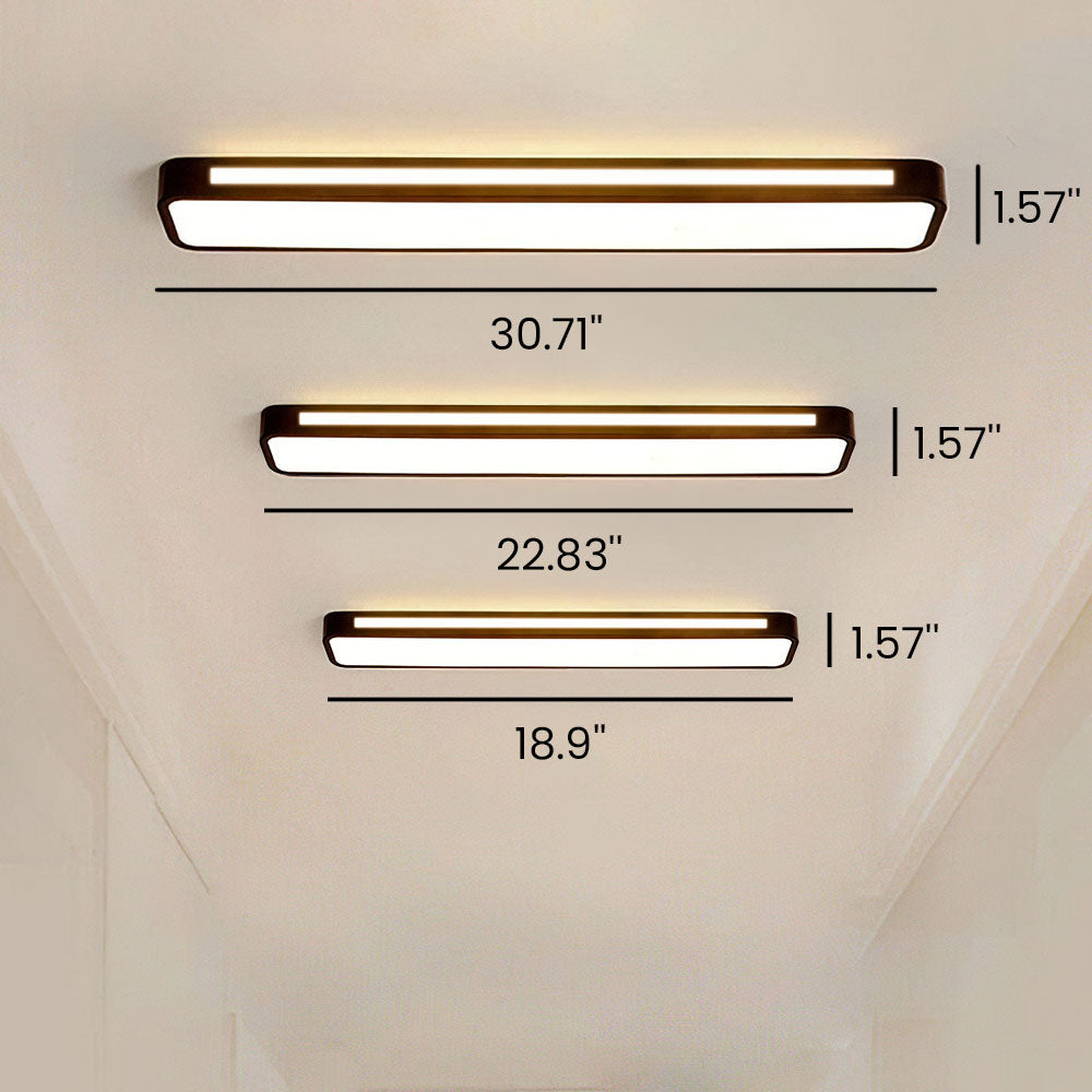Lámpara de techo LED nórdica – alargada, regulable y moderna