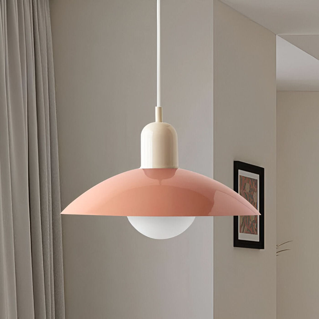 Lámpara Colgante Macaron Bauhaus Moderna – Pantalla de Hierro