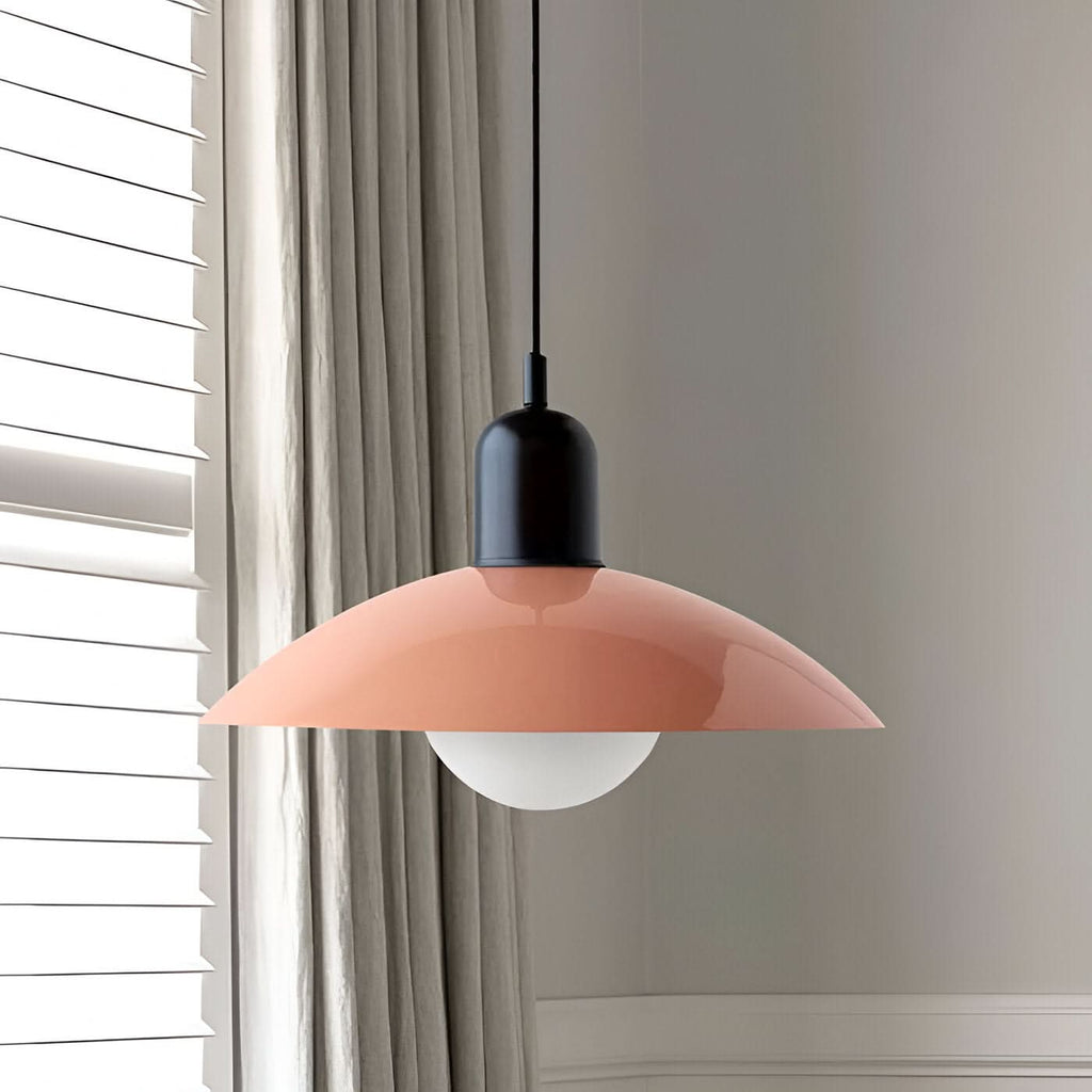 Lámpara Colgante Macaron Bauhaus Moderna – Pantalla de Hierro