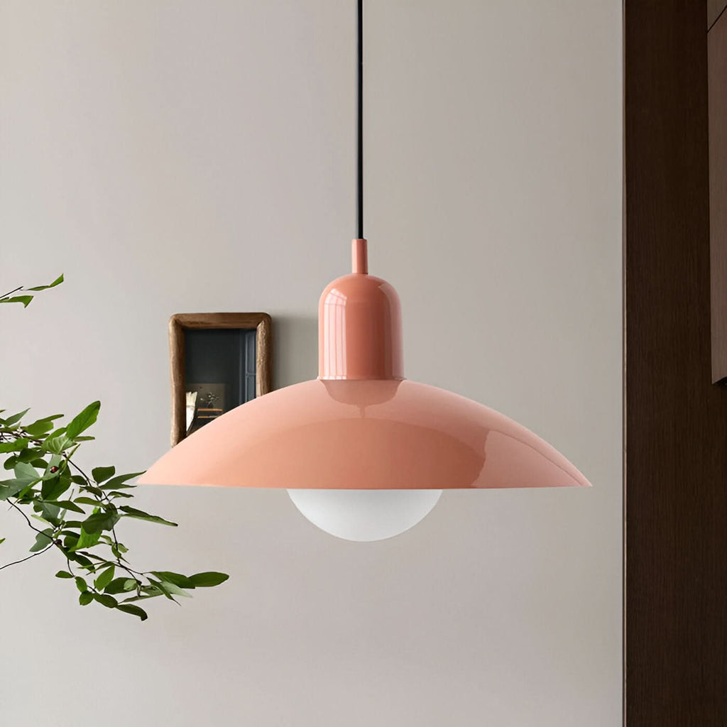 Lámpara Colgante Macaron Bauhaus Moderna – Pantalla de Hierro