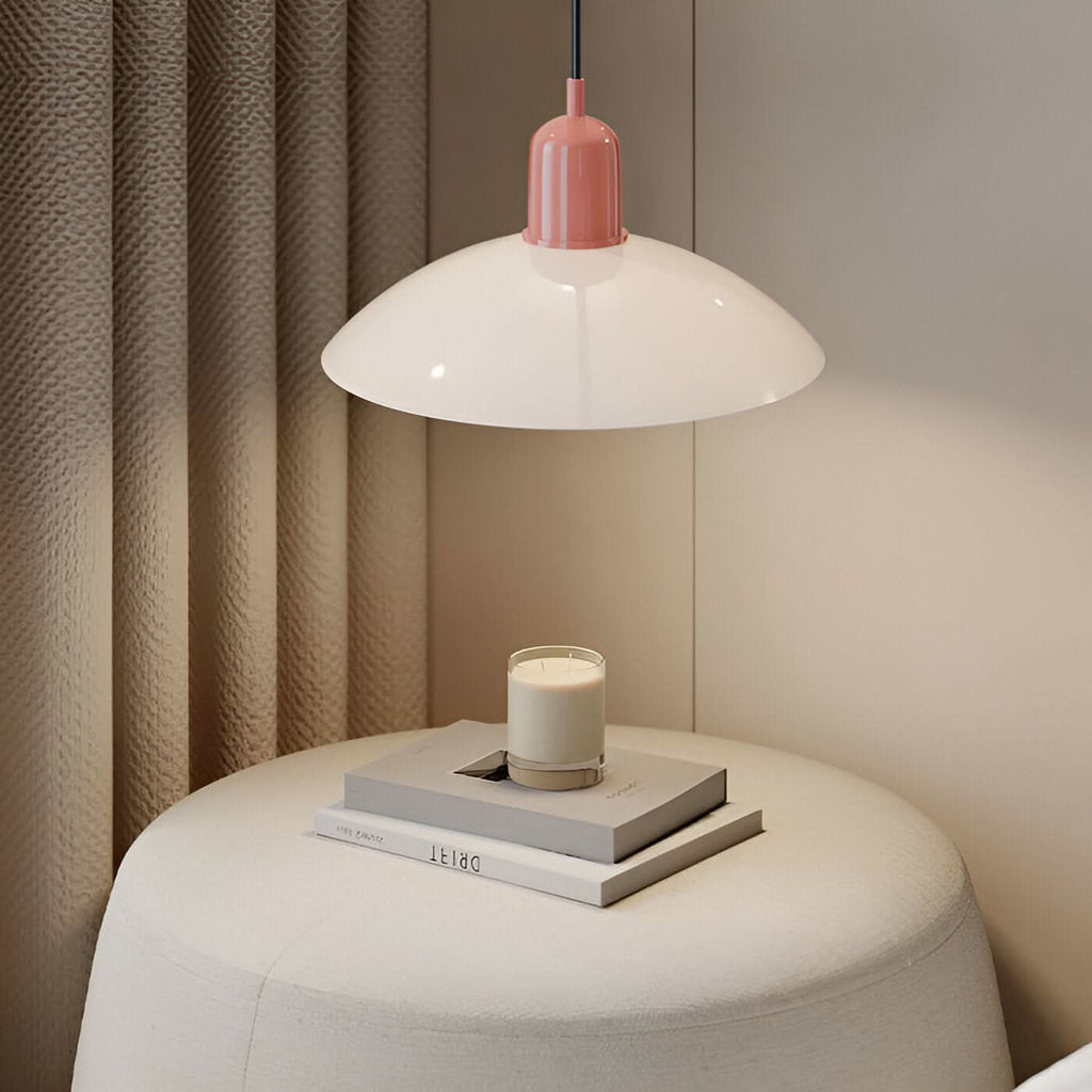 Lámpara Colgante Macaron Bauhaus Moderna – Pantalla de Hierro