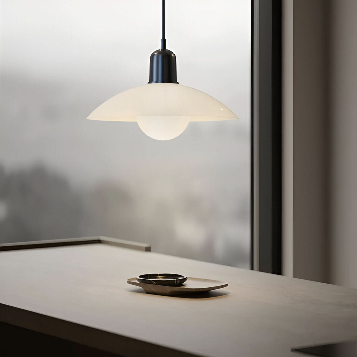 Lámpara Colgante Macaron Bauhaus Moderna – Pantalla de Hierro