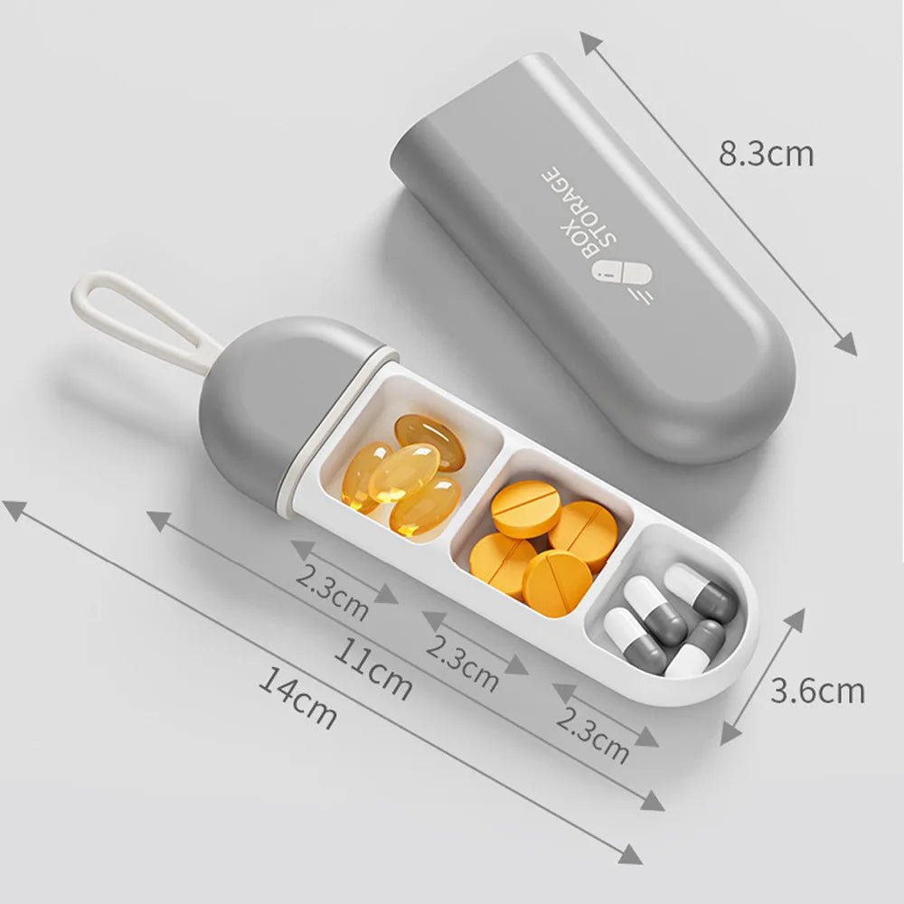 MEDIPORT – Estuche de viaje para pastillas de tamaño compacto