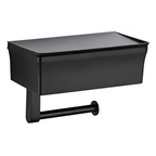 Luxor - 2 en 1 Soporte Adhesivo para Papel Higiénico con Caja de Almacenamiento