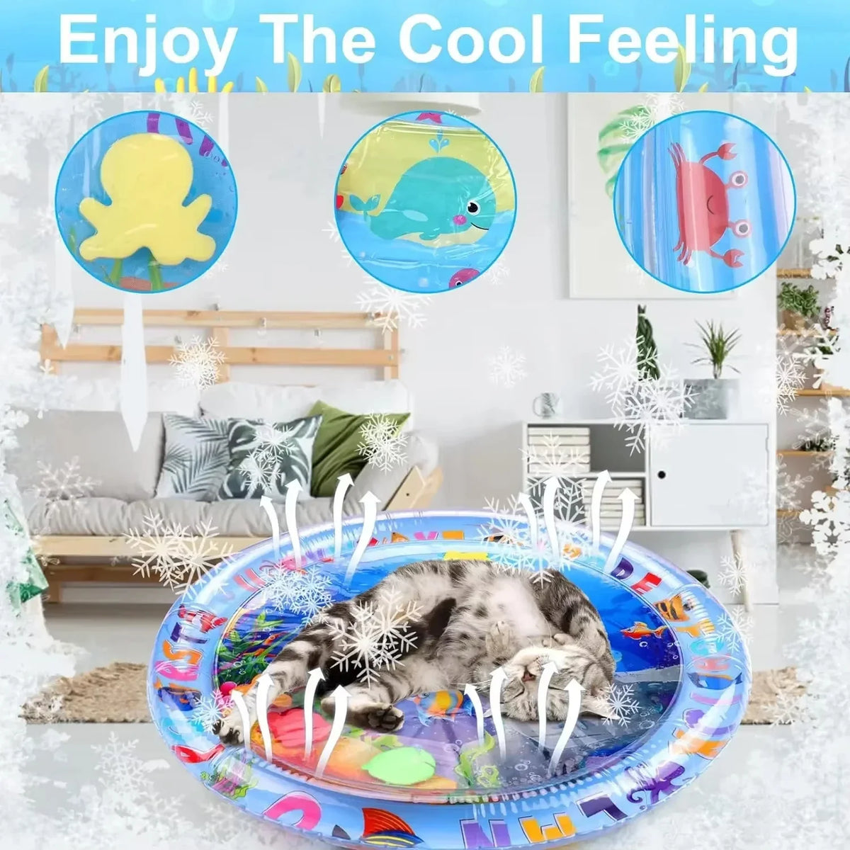 OCEANPAWS MAT – Alfombrilla Inflable de Juego Acuático Sensorial
