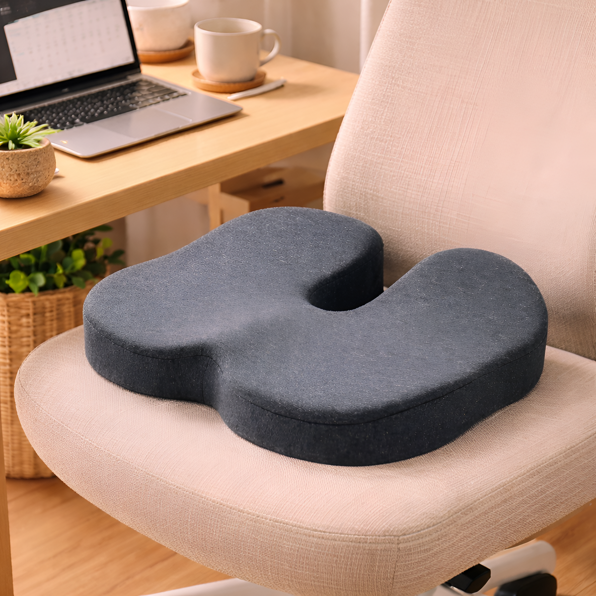 Charlie - Cojín Ortopédico Asiento Ergonómico de Espuma con Memoria