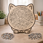 Tavi - Puzzle de gatos 135 piezas colores Morandi