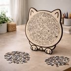 Tavi - Puzzle de gatos 135 piezas colores Morandi