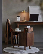 Lumisol | Lámpara de mesa de vidrio y madera
