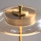 Lumisol | Lámpara de mesa de vidrio y madera